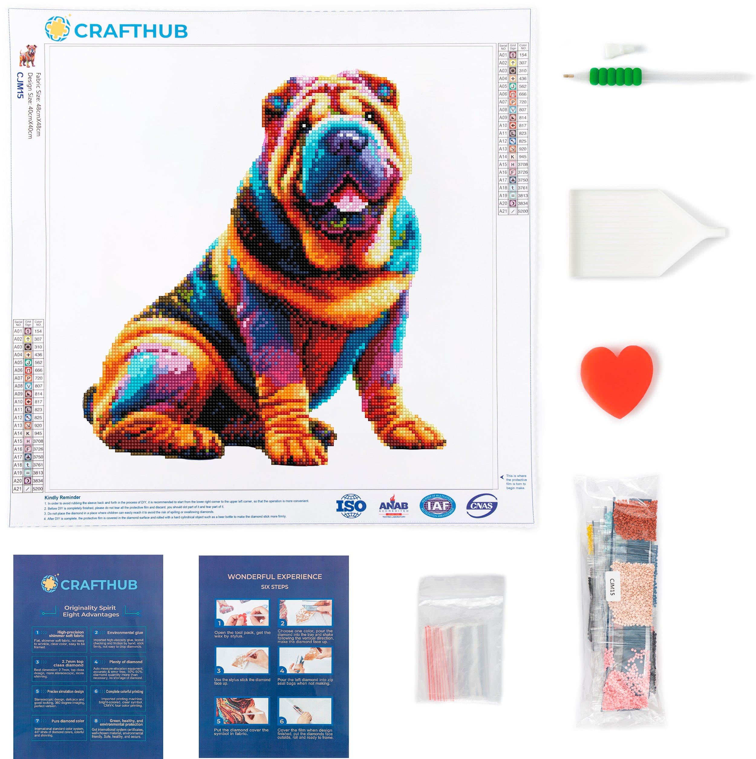 Shar Pei Dog - Diamond Painting Kit