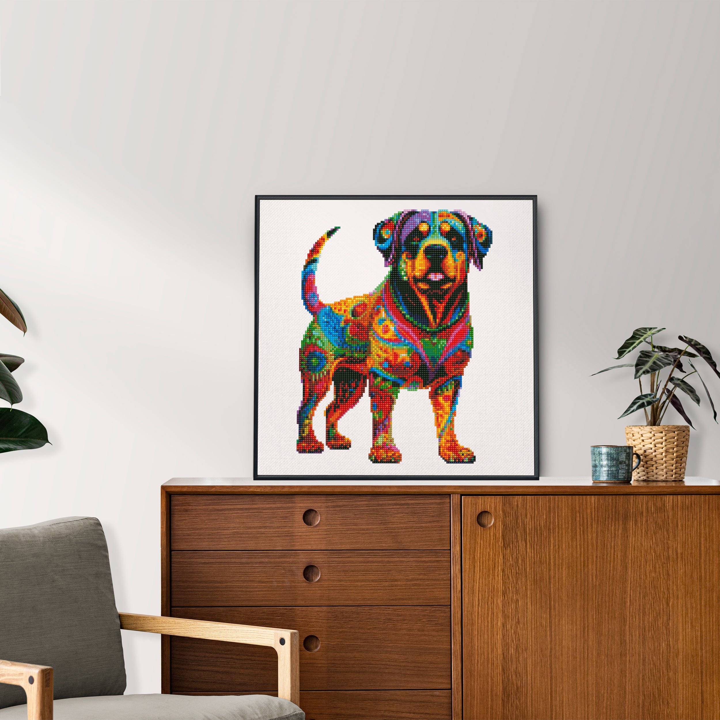 Rottweiler Dog - Diamond Painting Kit