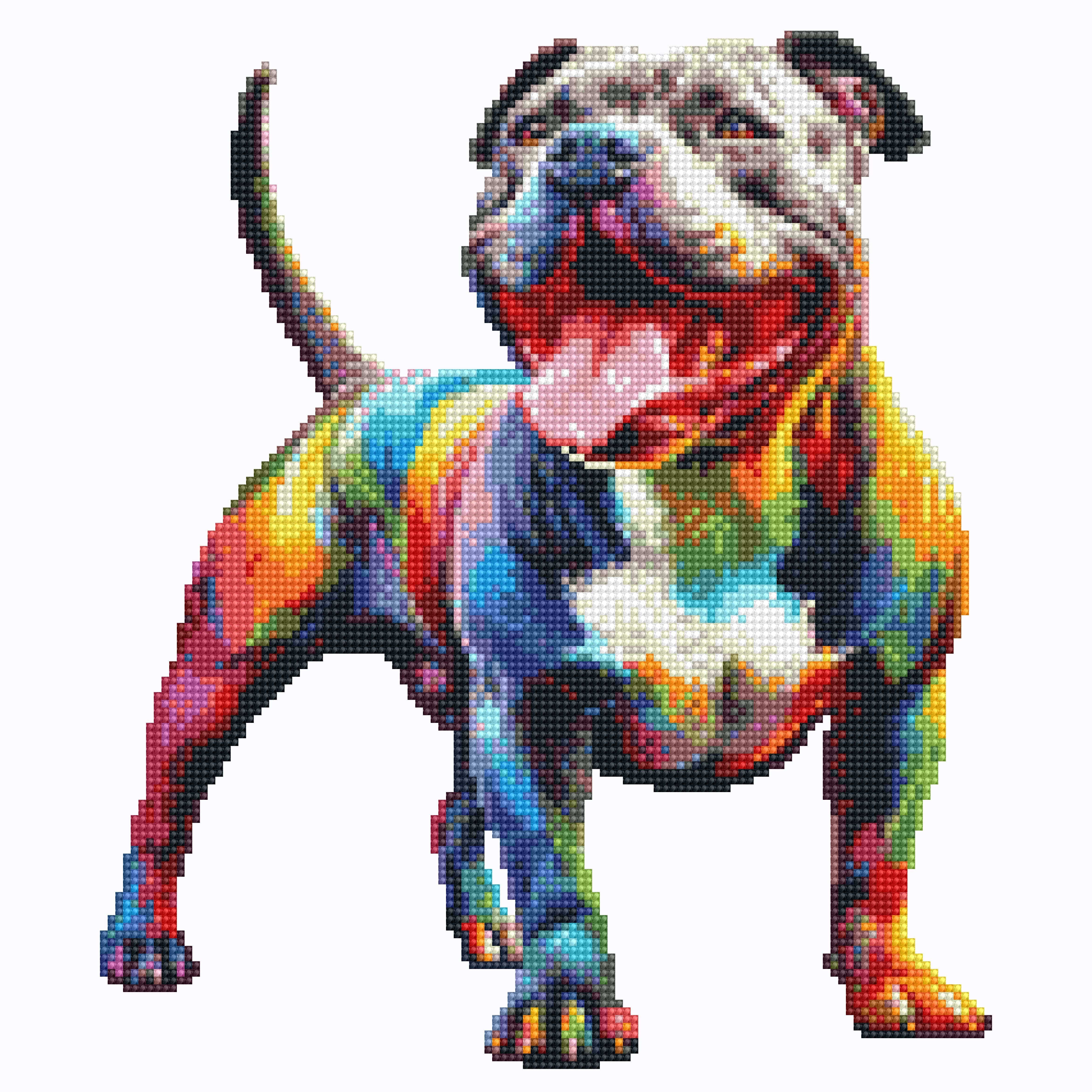 Pitbull Dog - Diamond Painting Kit