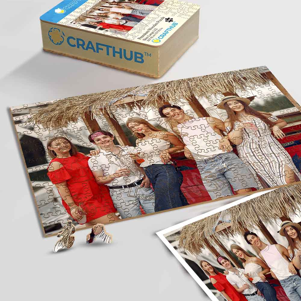 Personalized Wooden Jigsaw Puzzle – Friends Whimsies