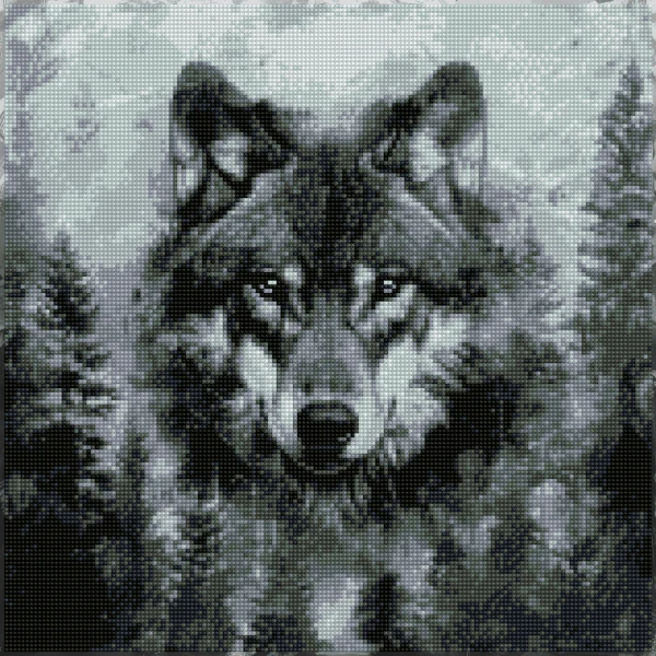 Lone Wolf - Diamond Painting Kit