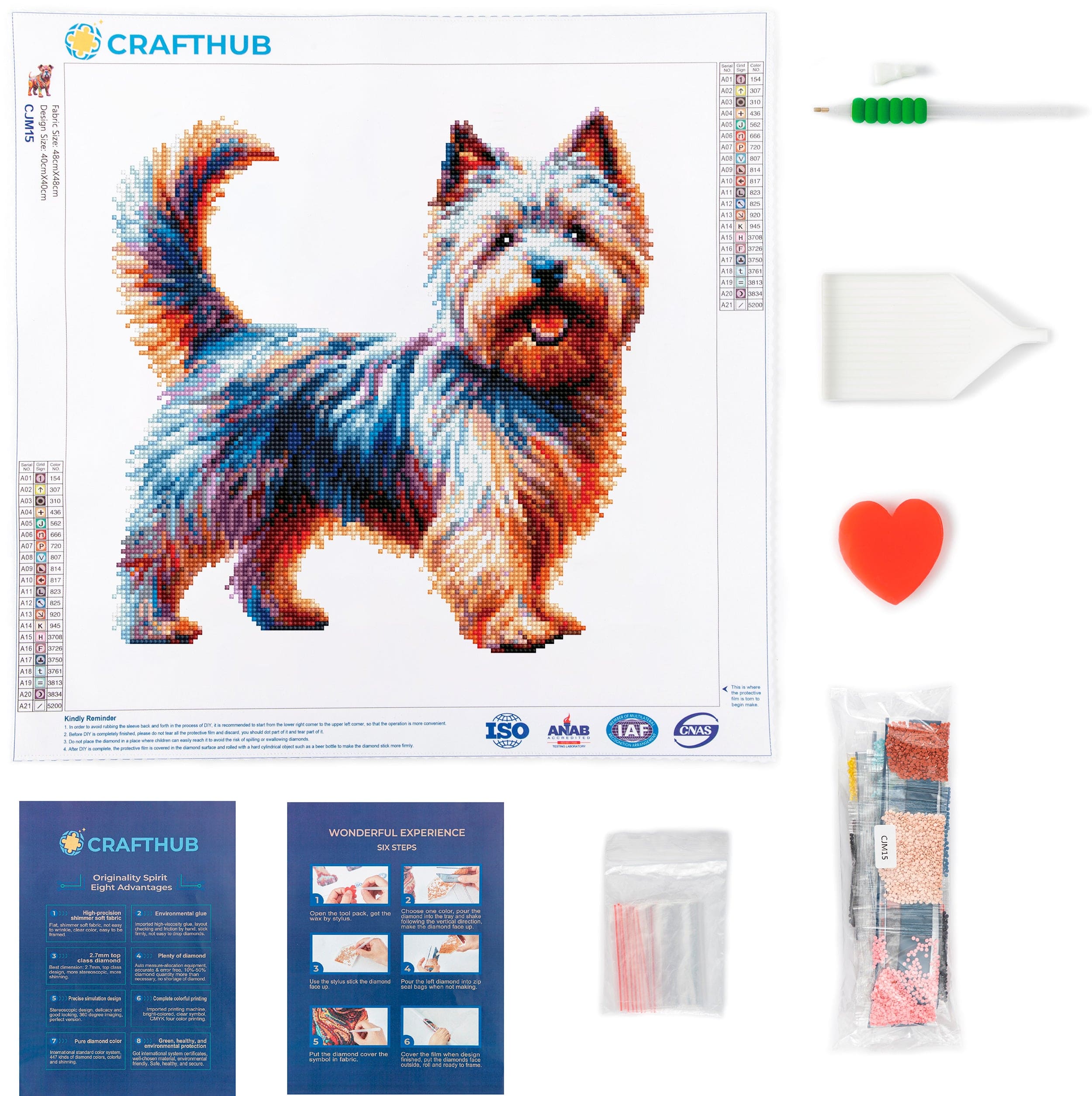 Cairn Terrier Dog - Diamond Painting Kit