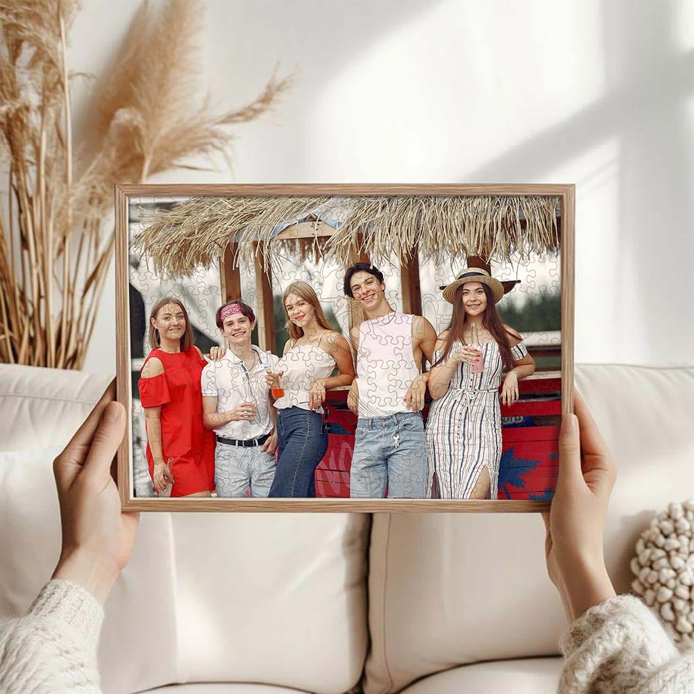 Personalized Wooden Jigsaw Puzzle – Friends Whimsies