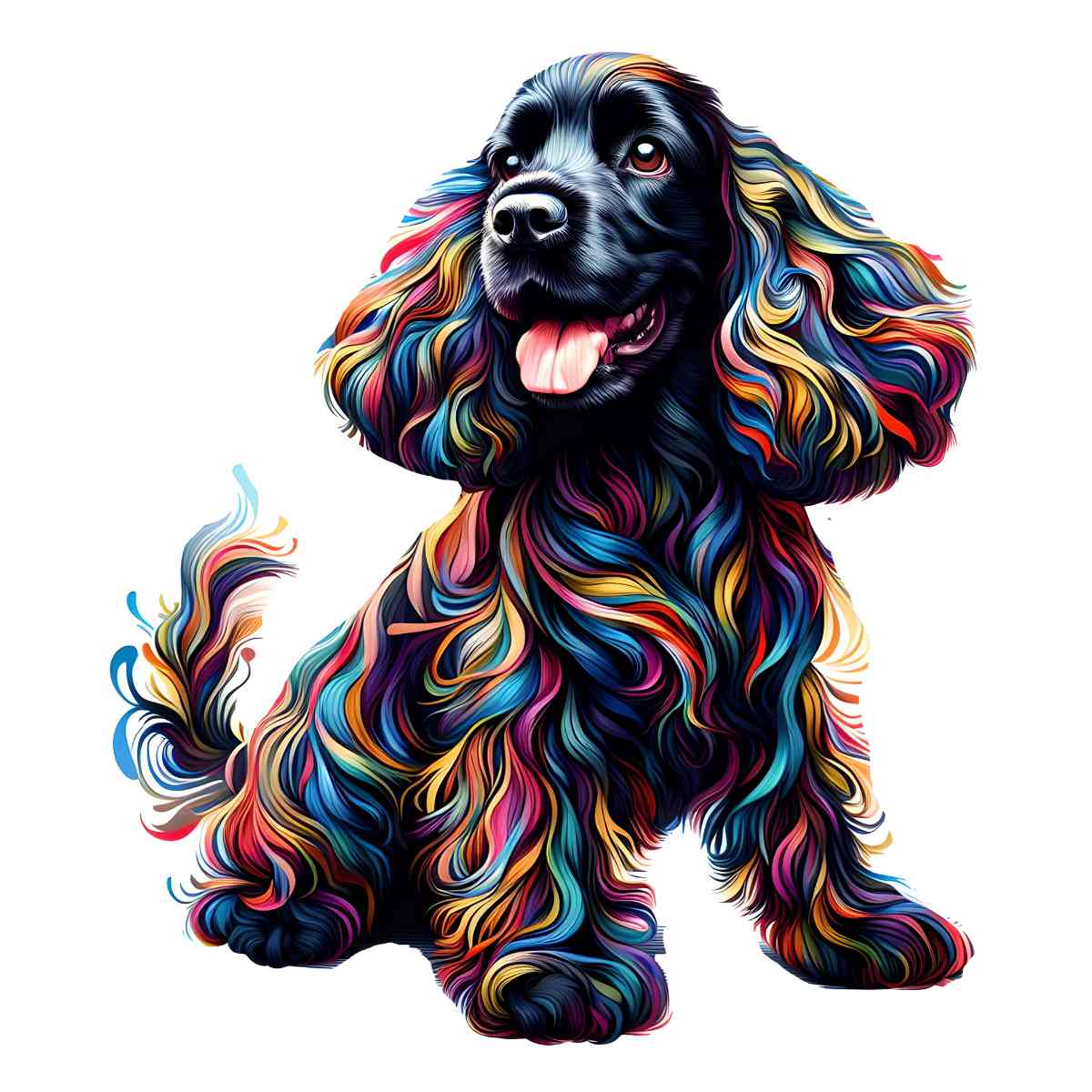 Black Cocker Spaniel Dog - Jigsaw Puzzle