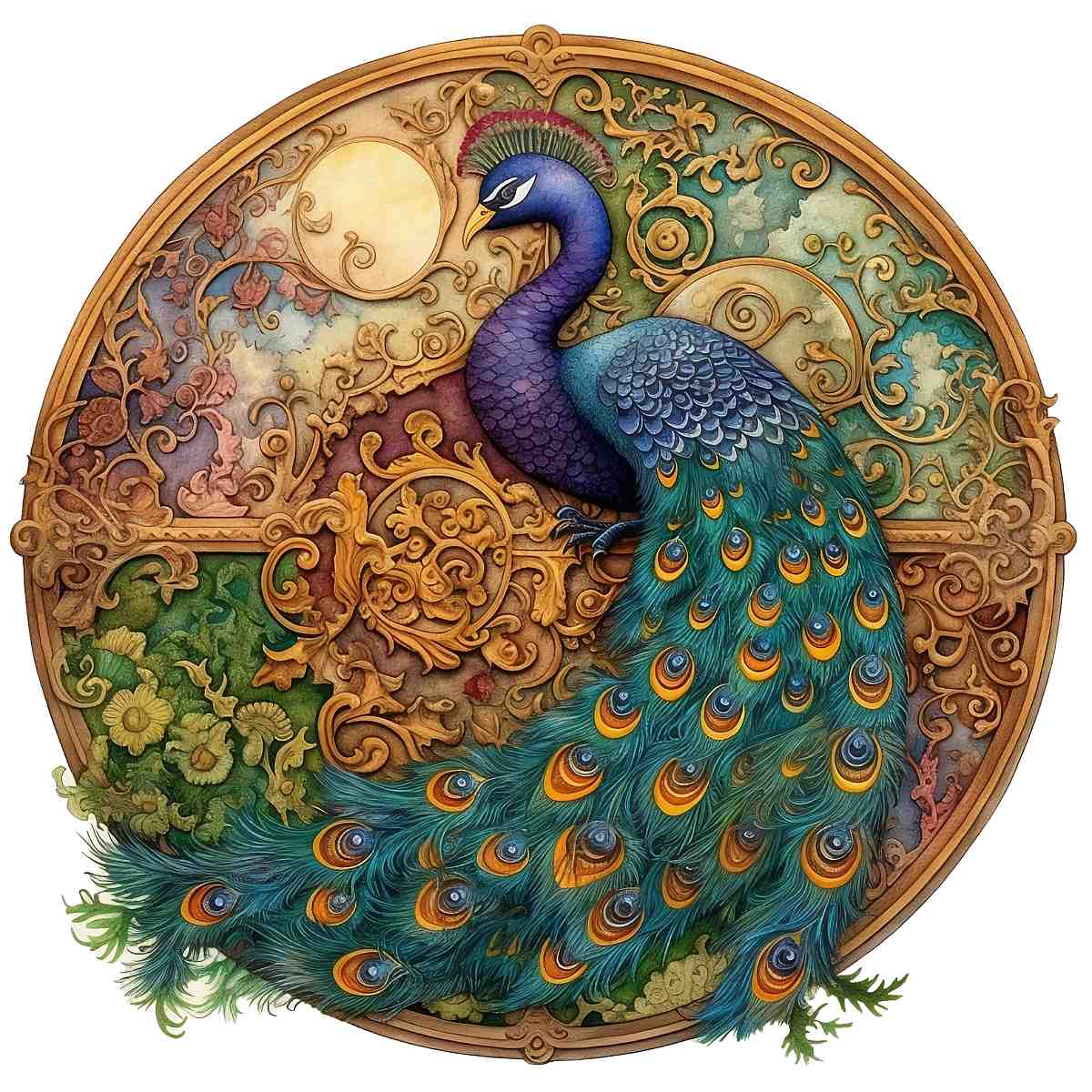 Celestial Peacock - Jigsaw Puzzle