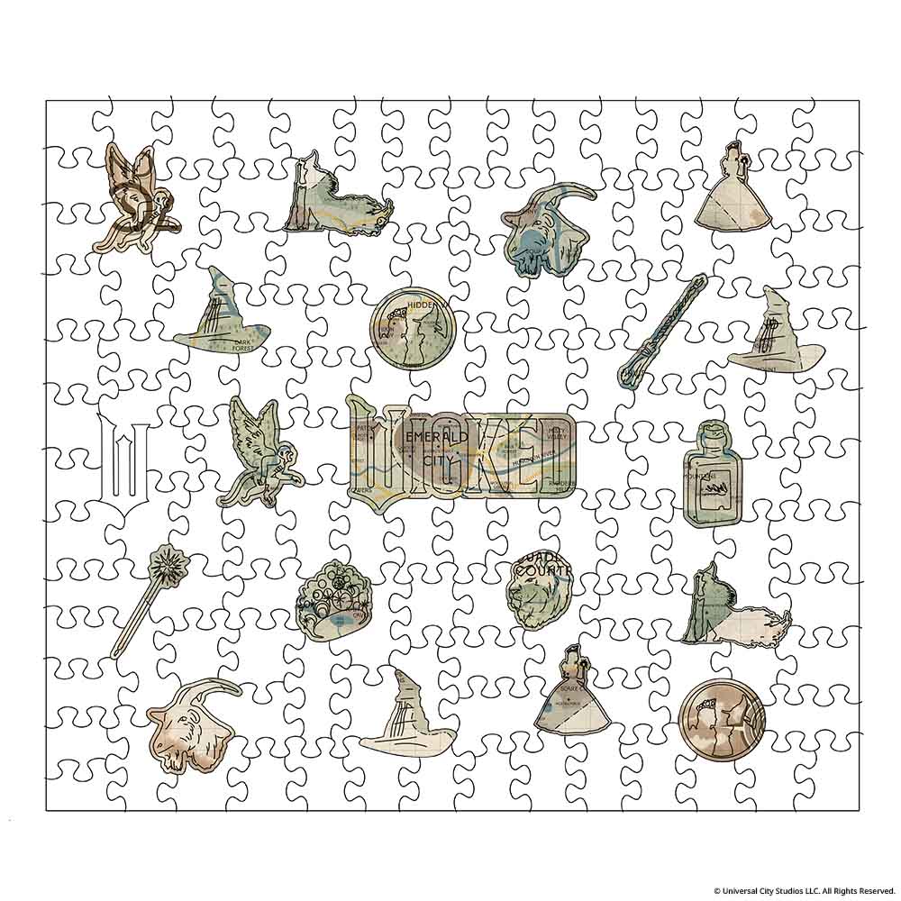 Wicked Map of Oz - Wooden Jigsaw Puzzle