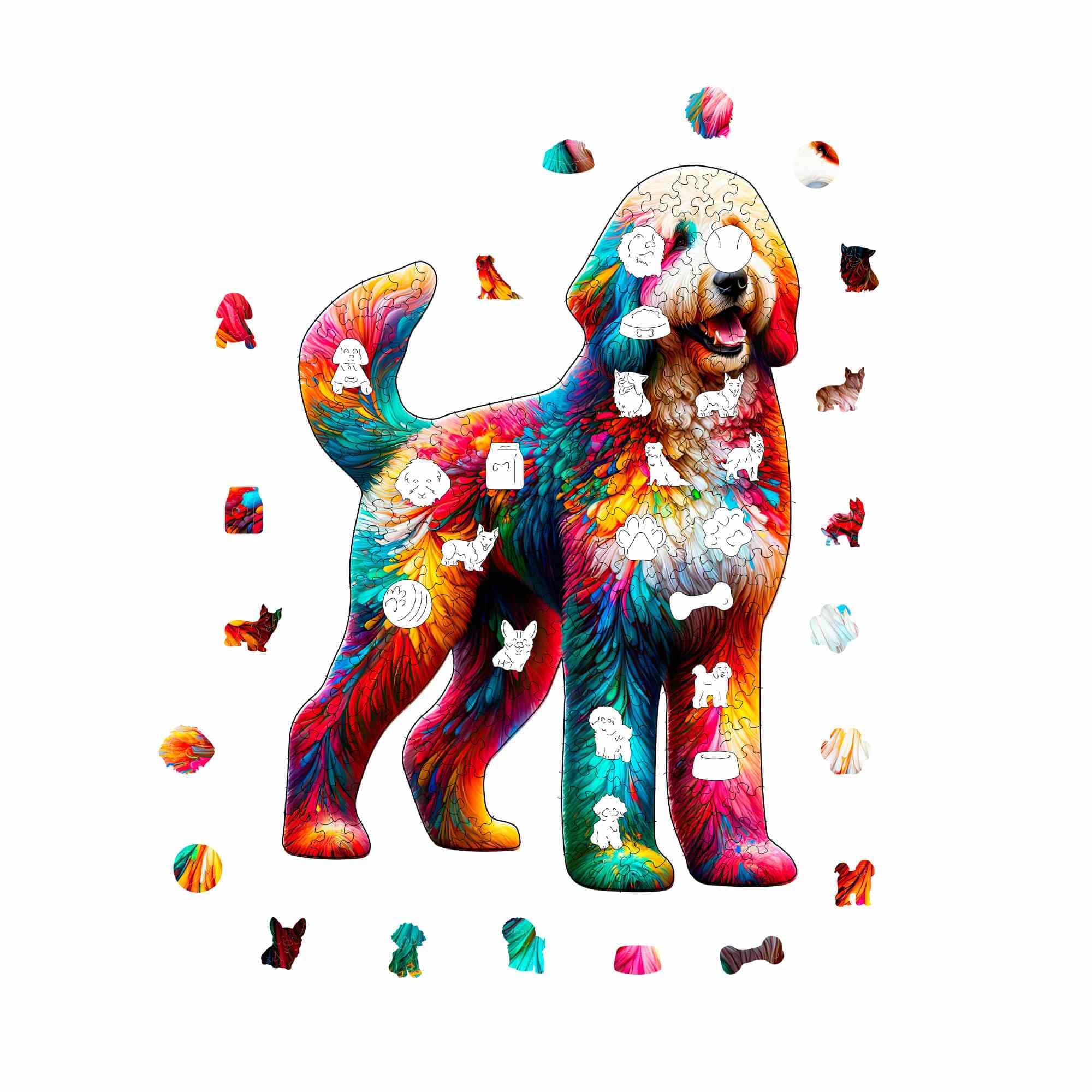 Bernedoodle Dog - Jigsaw Puzzle