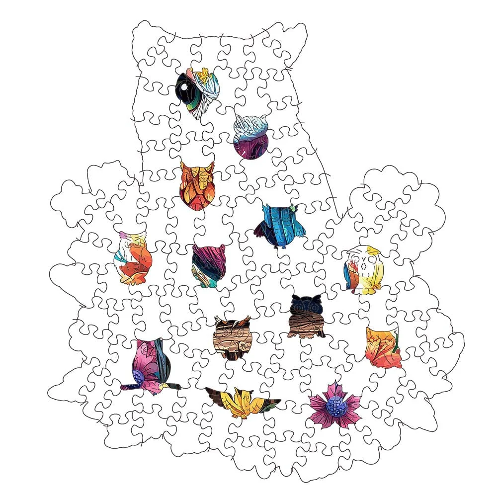 Floral Owl - Jigsaw Puzzle