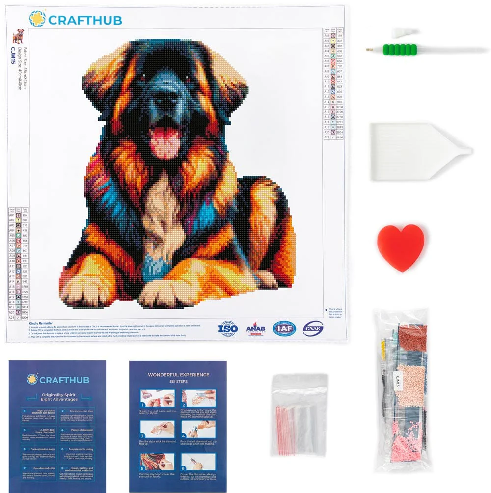 Leonberger Dog - Diamond Painting Kit