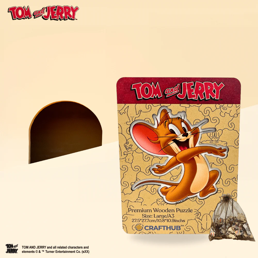 Playful Jerry Wooden Jigsaw Puzzle