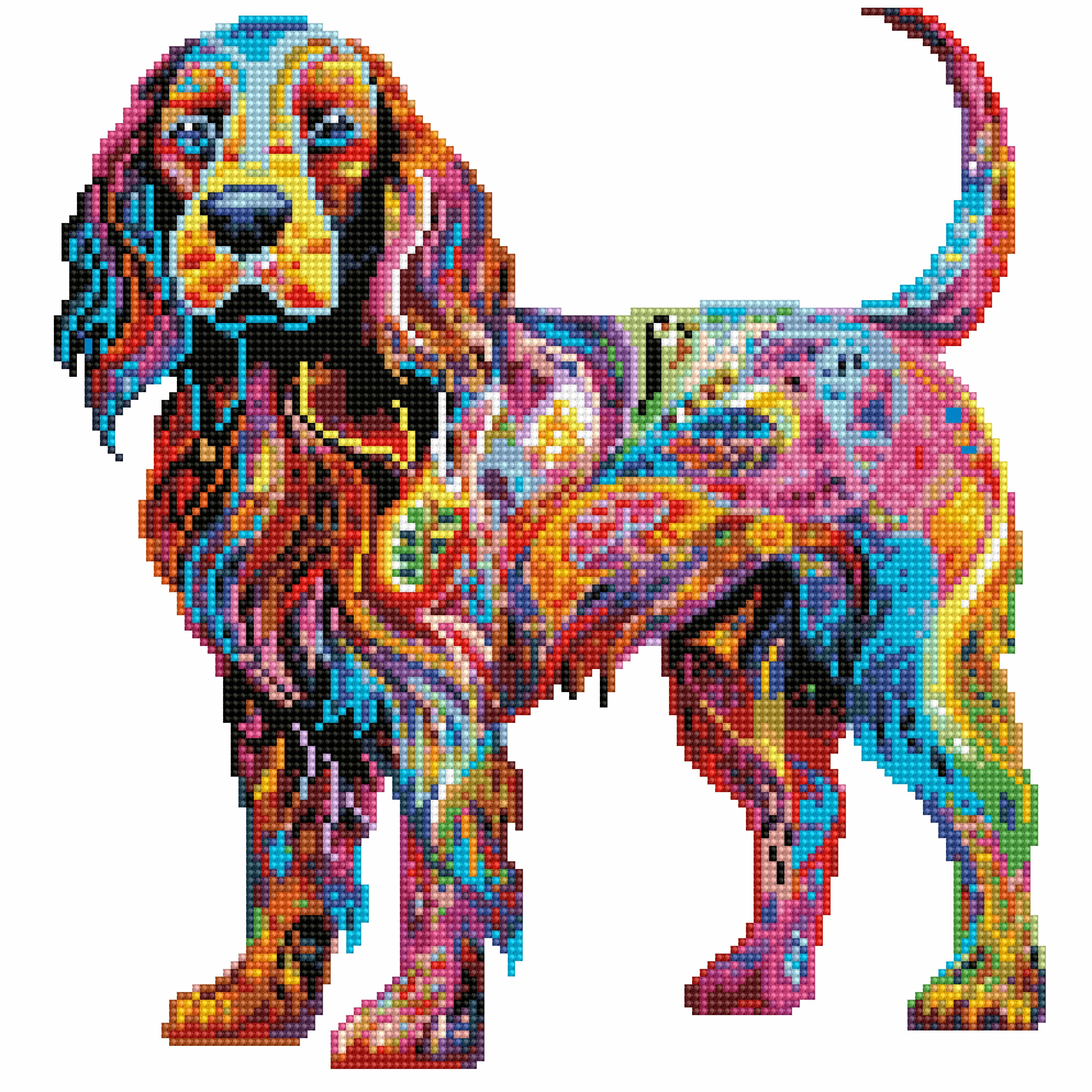 English Springer Spaniel Dog / Sprocker - Diamond Painting Kit