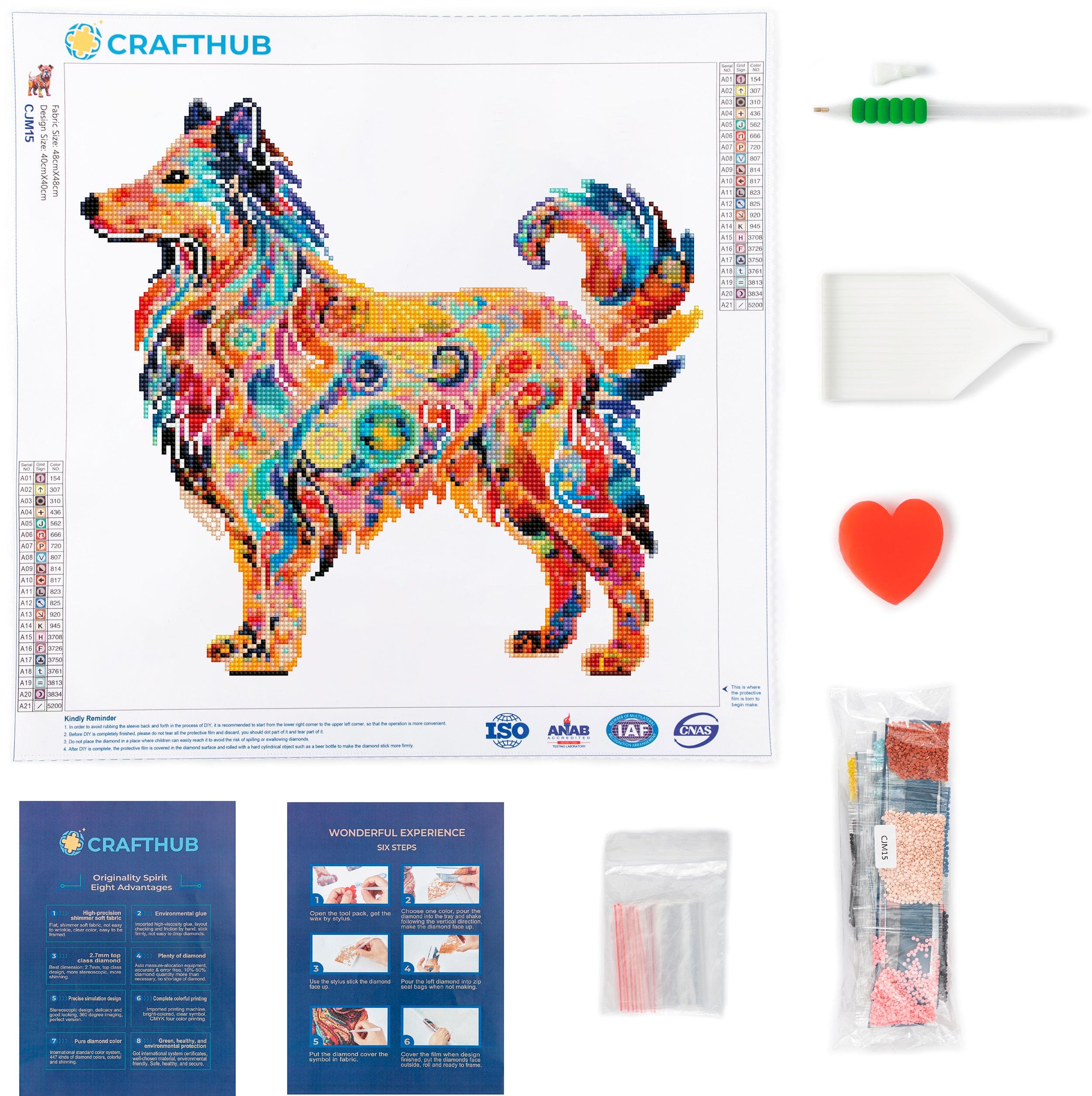 Rough Collie Dog - Diamond Painting Kit