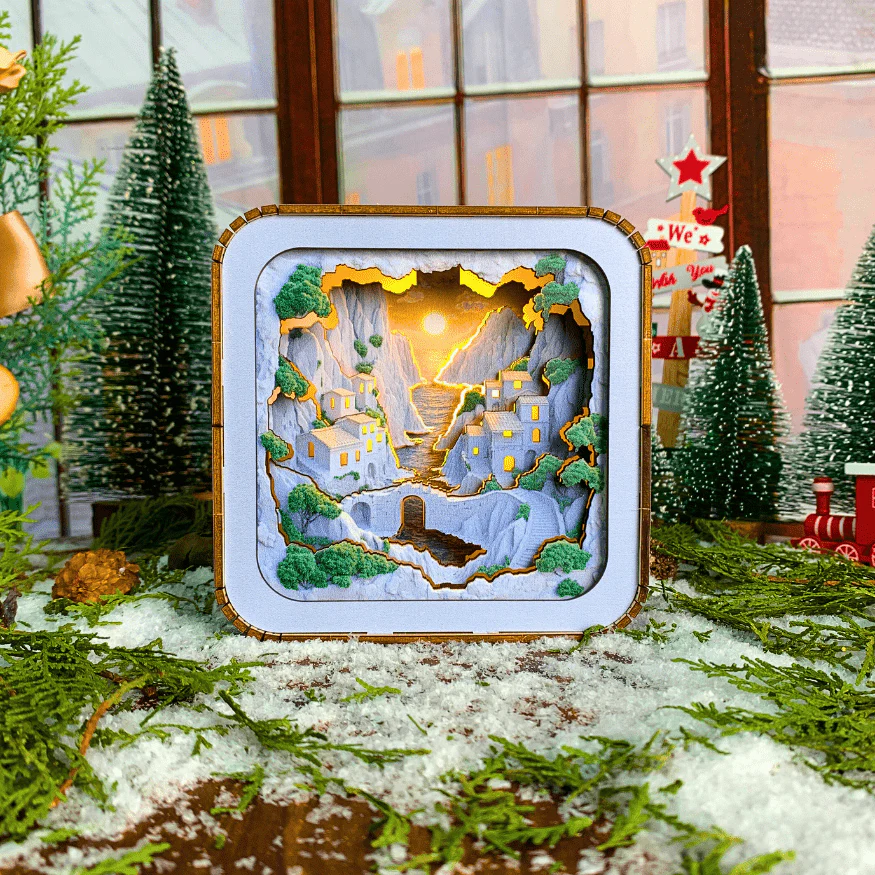 Coastal Sunset - 3D Puzzle Night Lamp