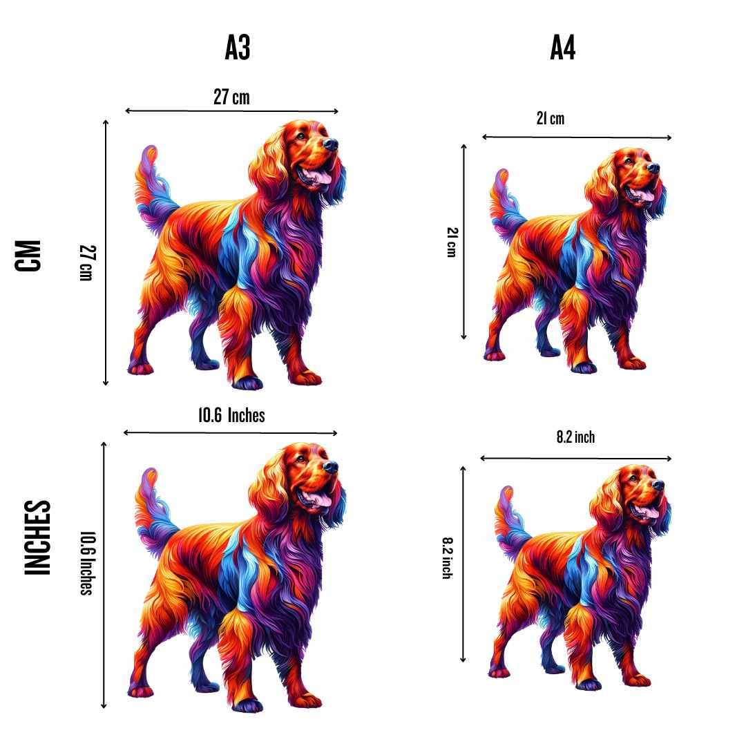 Irish Setter Dog - Jigsaw Puzzle