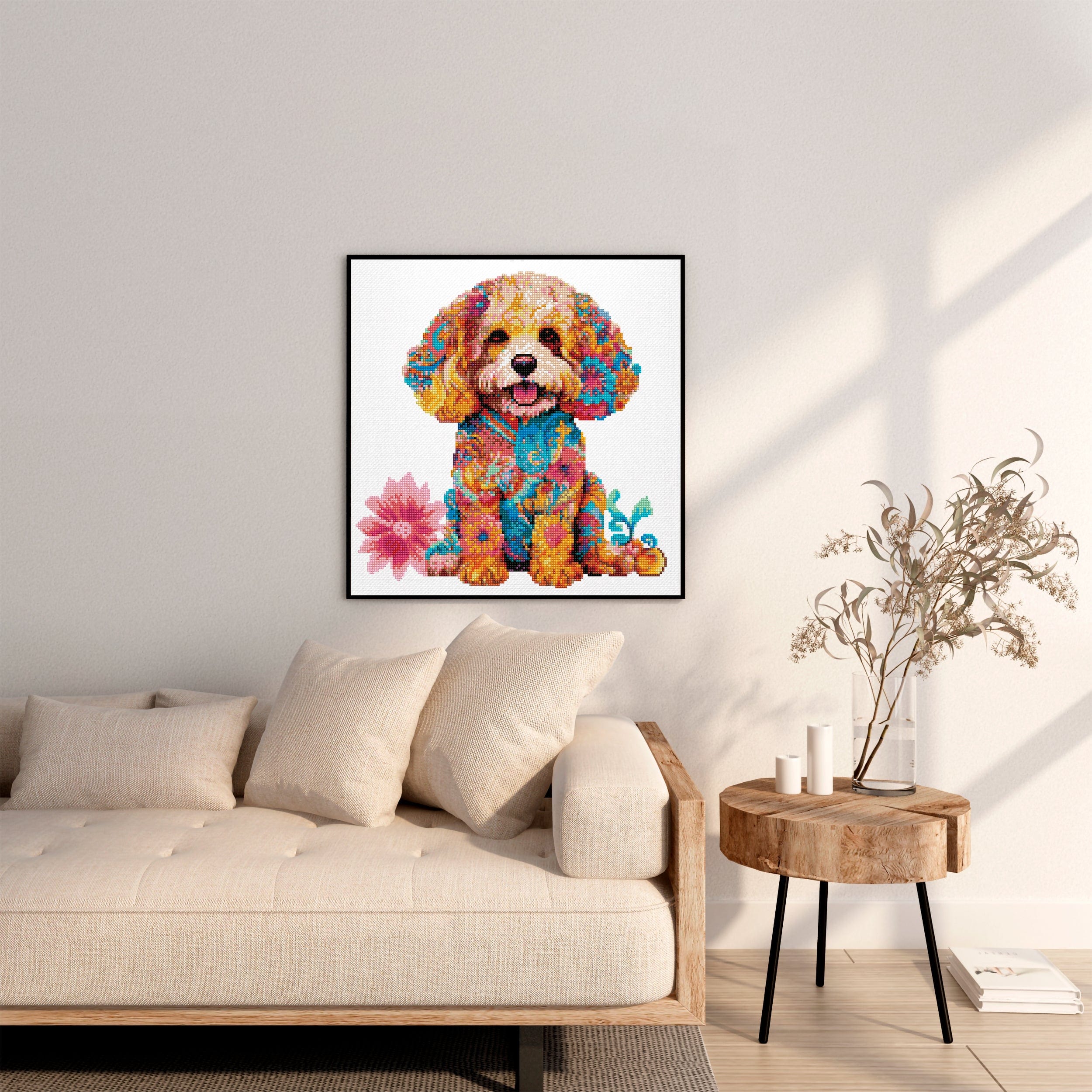 Cavapoo Dog - Diamond Painting Kit