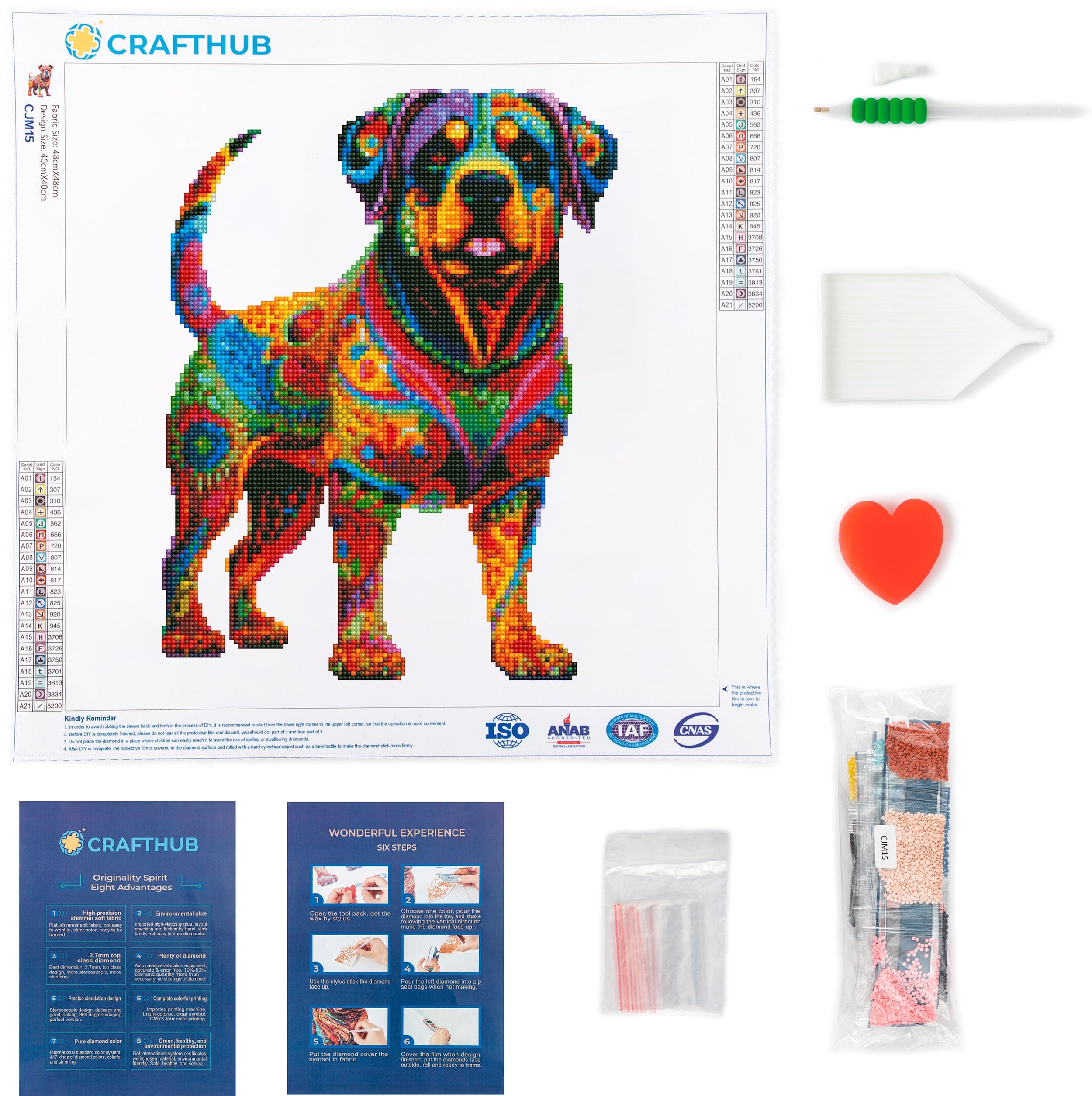 Rottweiler Dog - Diamond Painting Kit