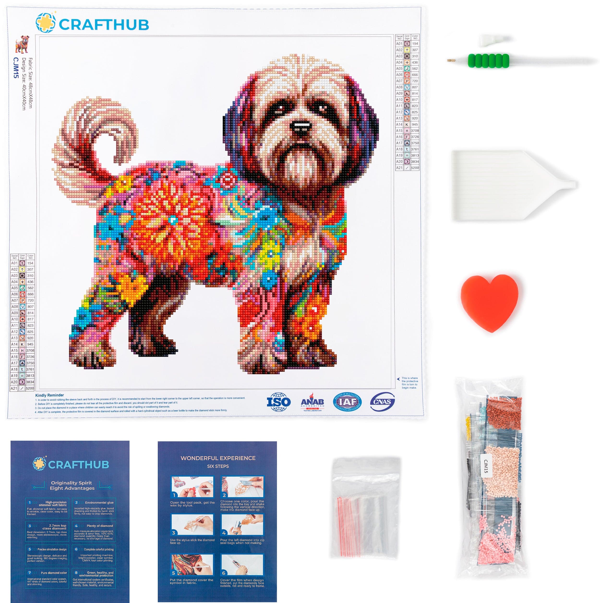Lhasa Apso Dog - Diamond Painting Kit