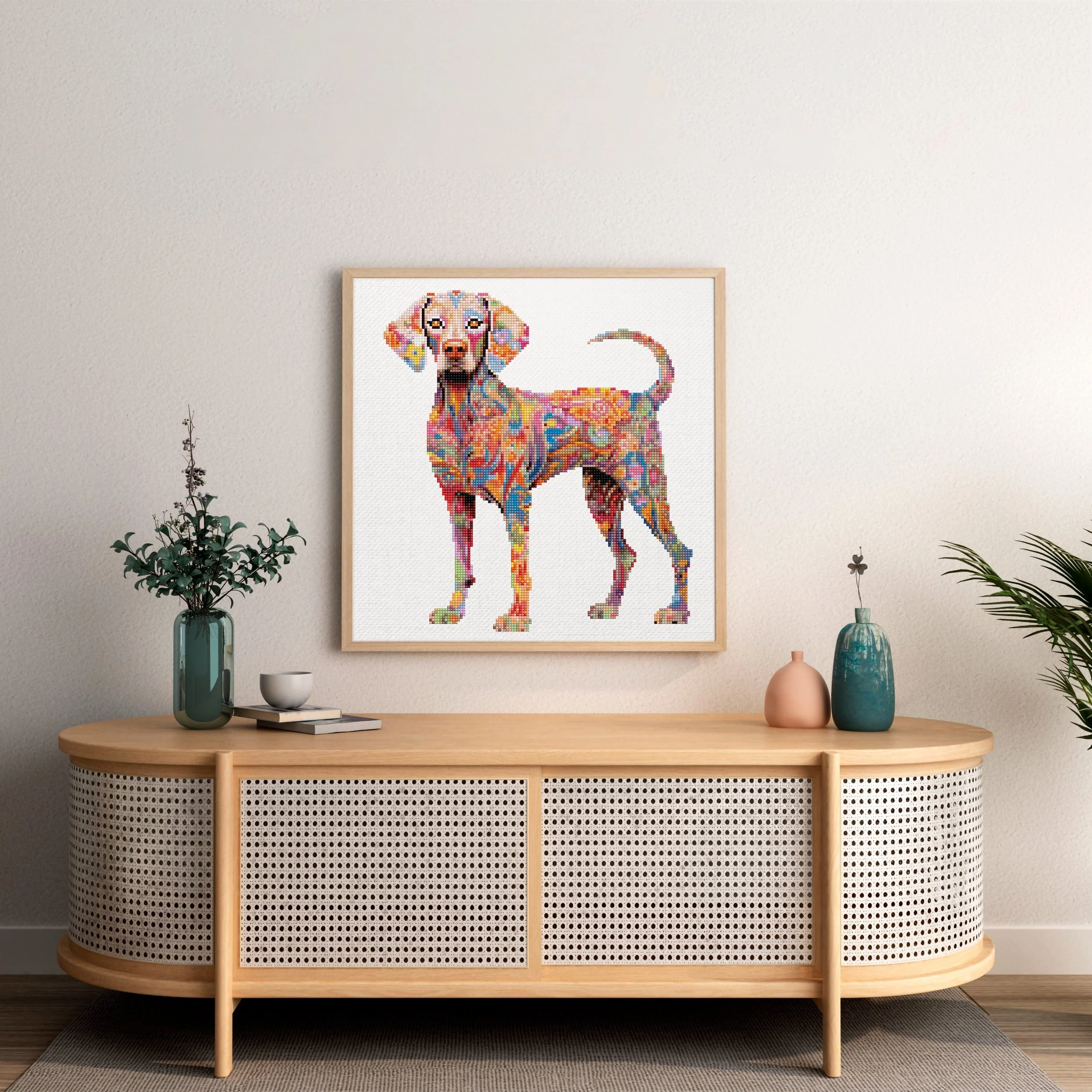 Weimaraner Dog - Diamond Painting Kit