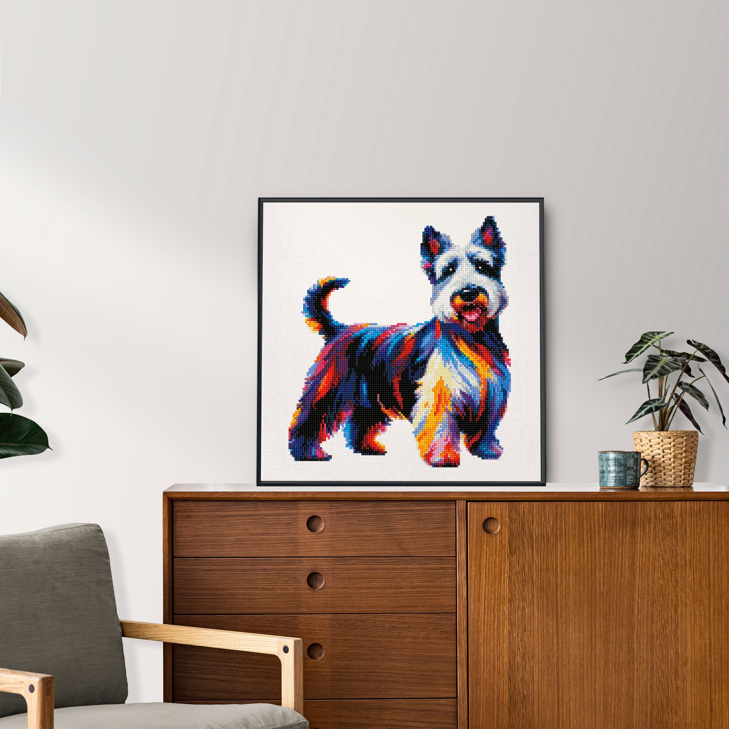 Scottish Terrier / Scottie Dog - Diamond Painting Kit