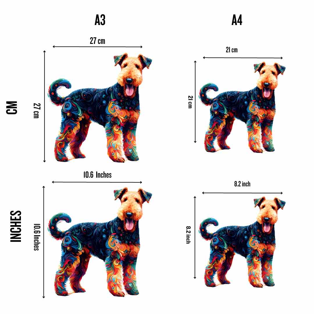Airedale Terrier Dog - Jigsaw Puzzle