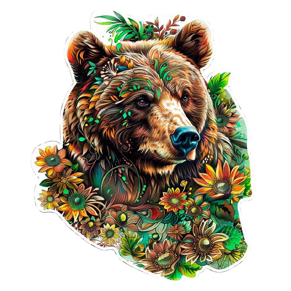 Floral Bear - Jigsaw Puzzle