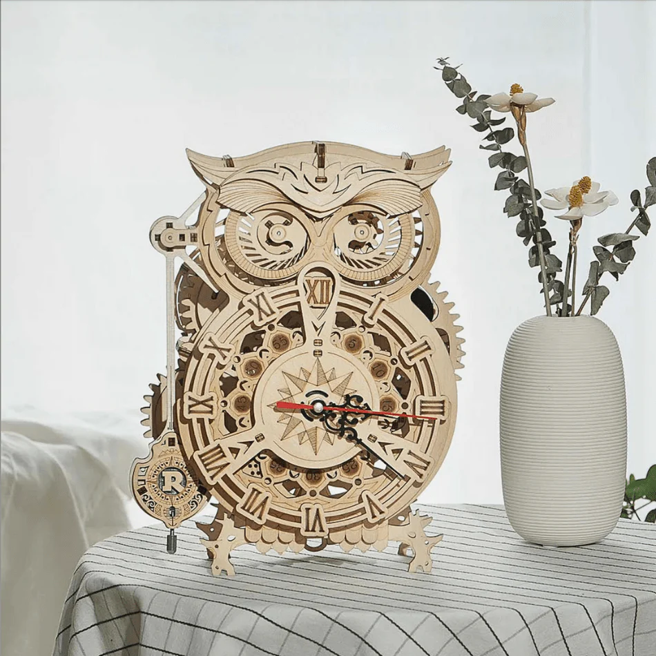 Mechanical Owl Clock 3D Puzzle