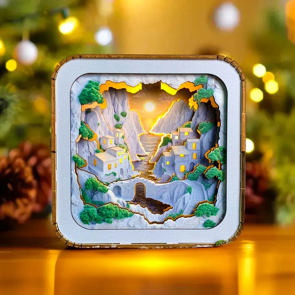 Coastal Sunset - 3D Puzzle Night Lamp