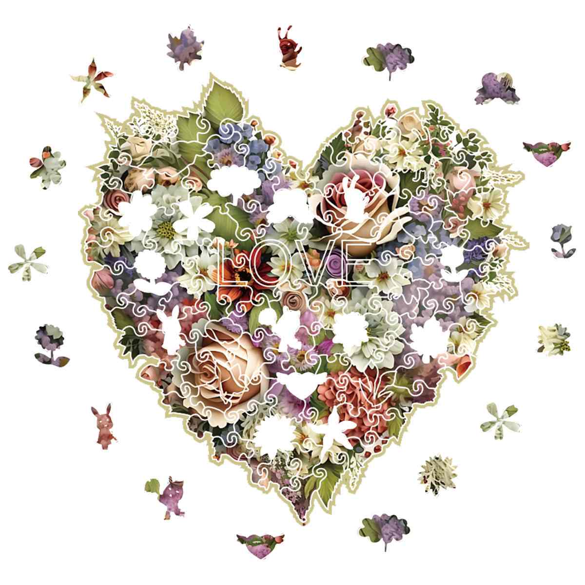 Blooming Heart - Jigsaw Puzzle