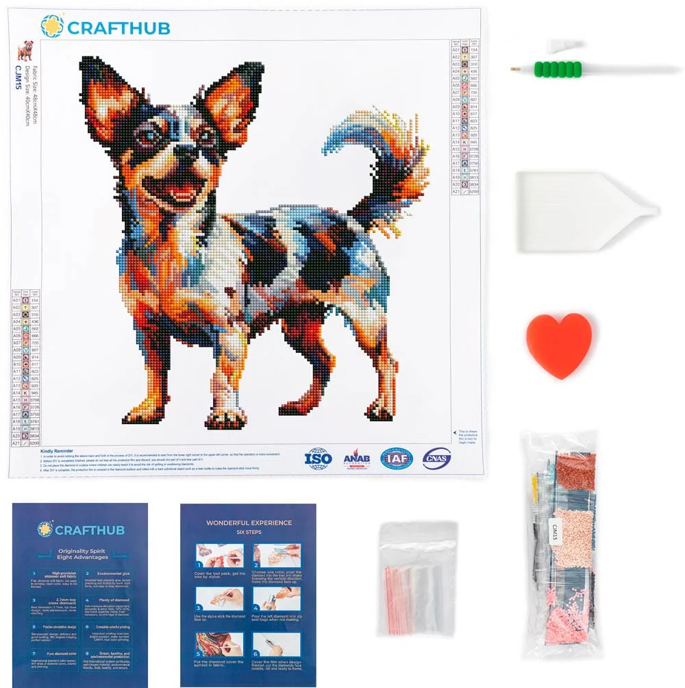 Rat Terrier Dog - Diamond Painting Kit