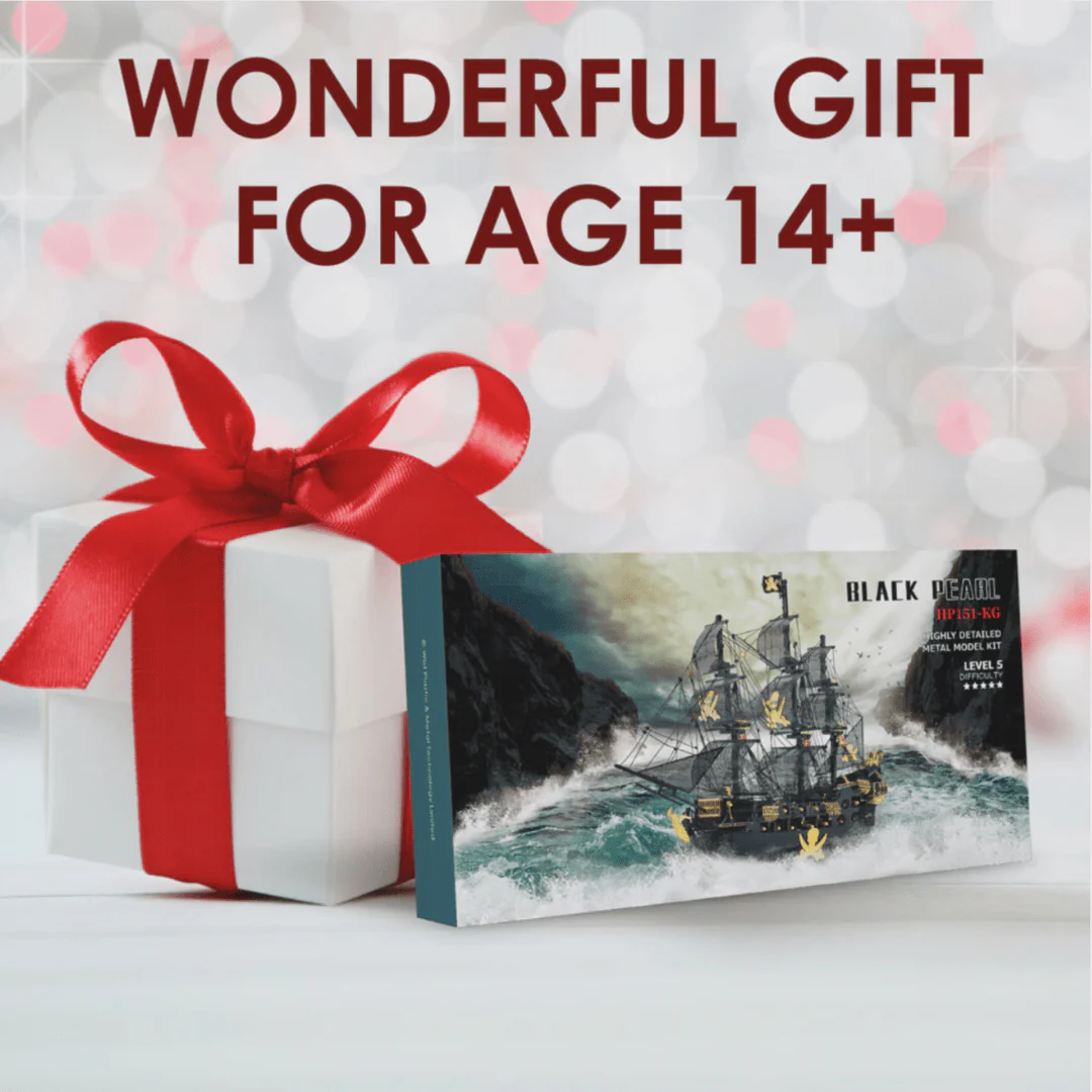 Black Pearl Pirate Ship 3D Metal Puzzle