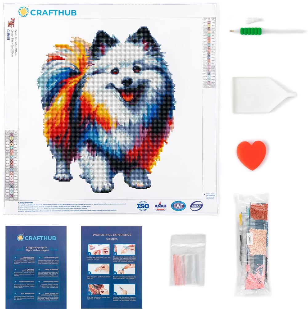 American Eskimo Dog - Diamond Painting Kit