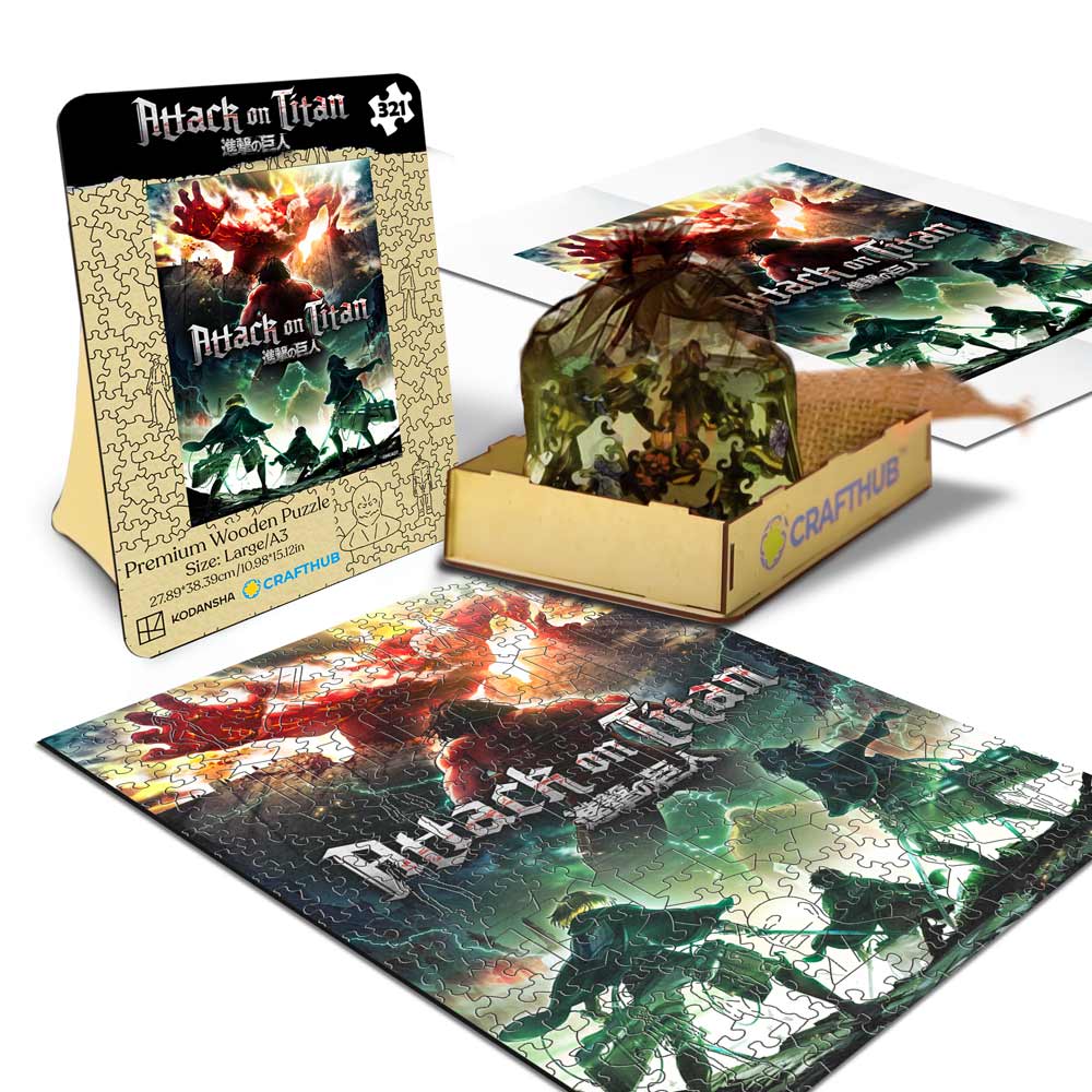 Final Battle Assault on Trost - Wooden Jigsaw Puzzle
