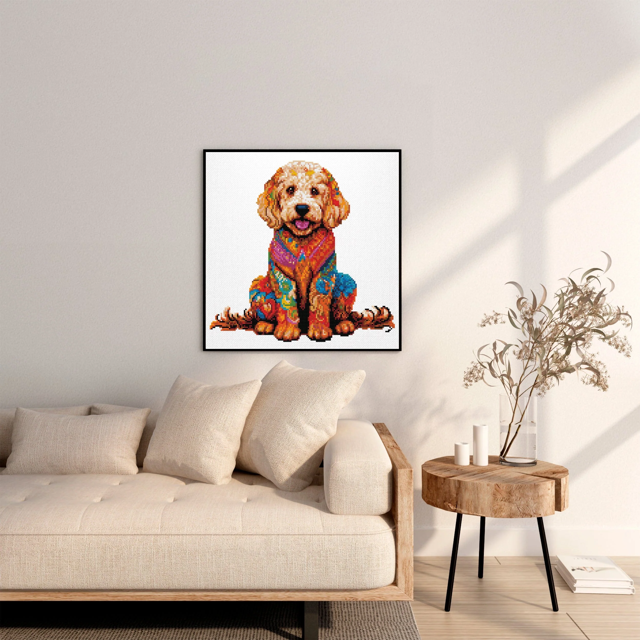 Golden Doodle Dog - Diamond Painting Kit