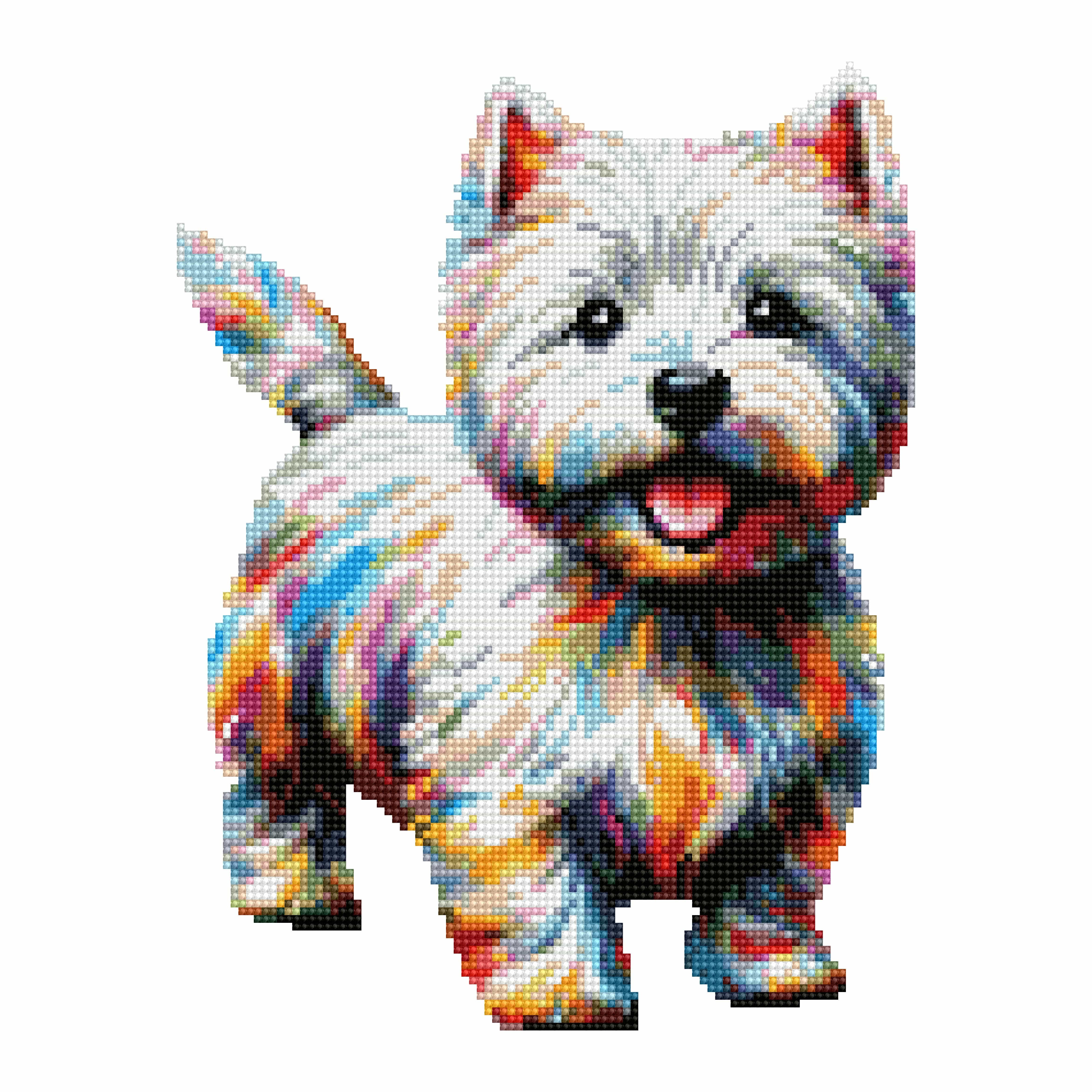 West Highland White Terrier Dog / Westie - Diamond Painting Kit