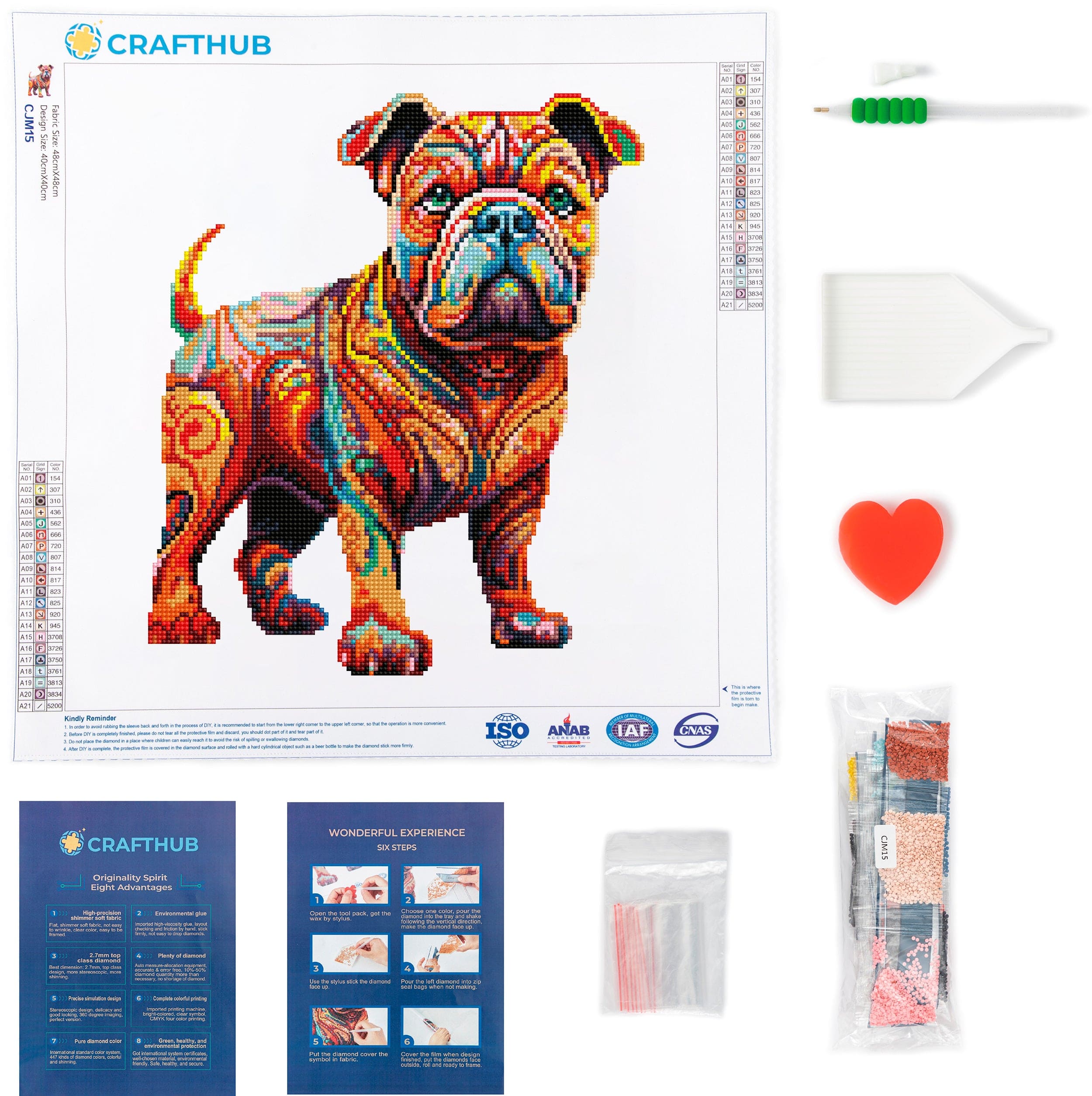 English Bulldog - Diamond Painting Kit