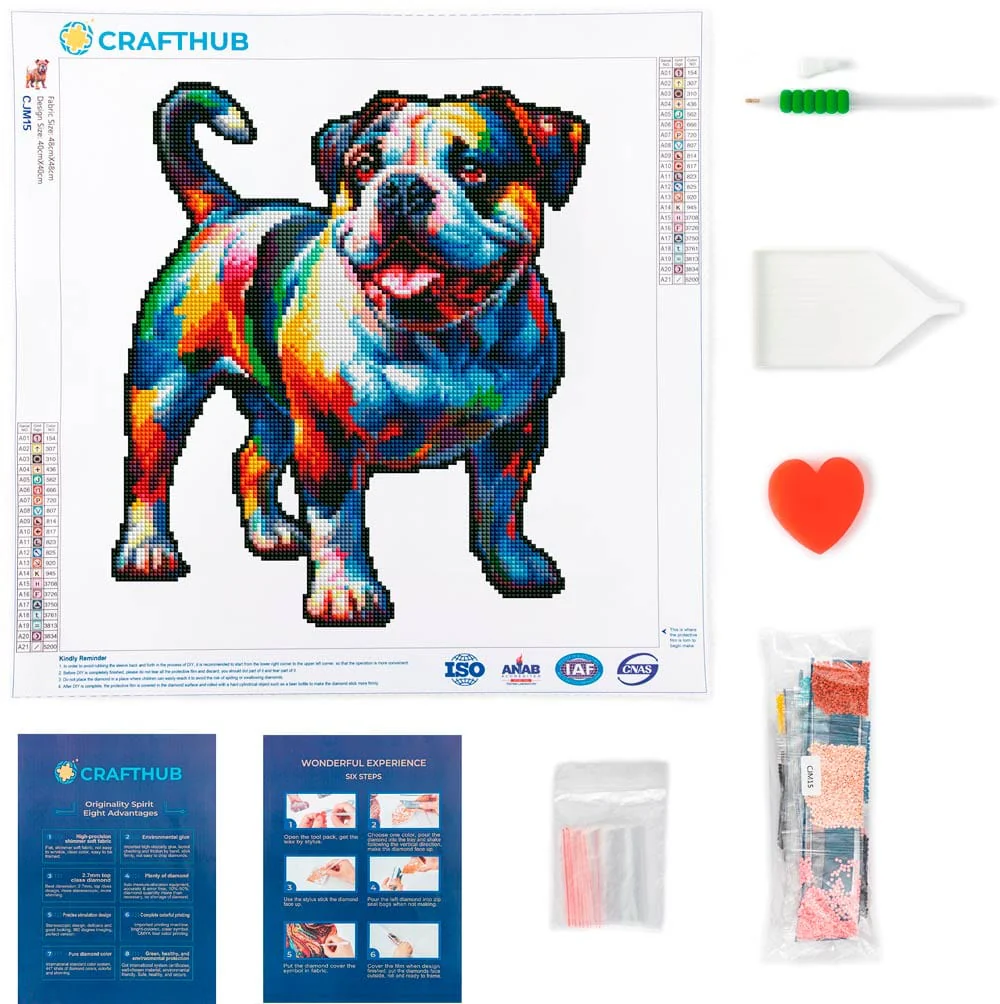 American Bull Dog - Diamond Painting Kit