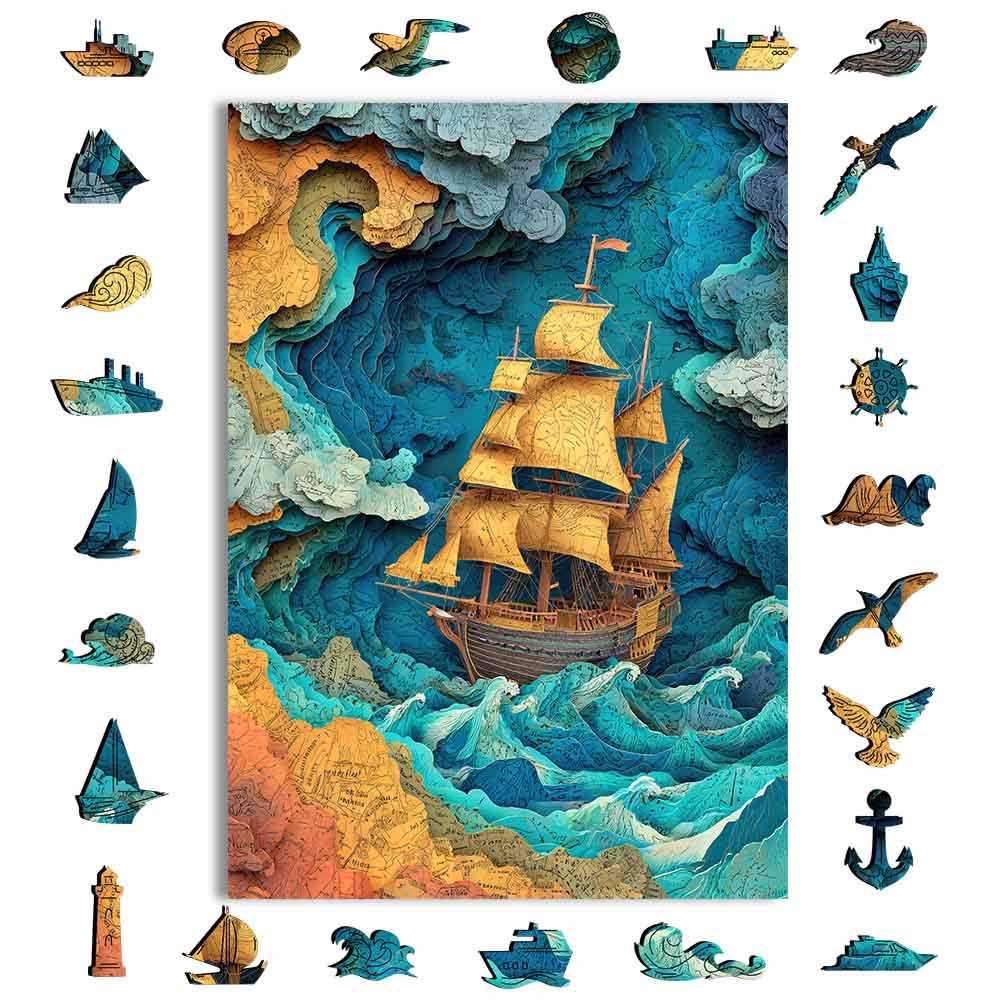 Sea of Maps - Jigsaw Puzzle