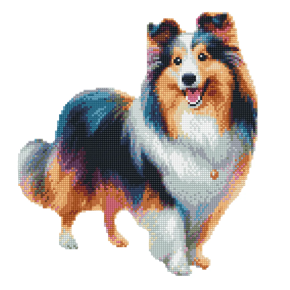Shetland Sheepdog / Sheltie Dog - Diamond Painting Kit