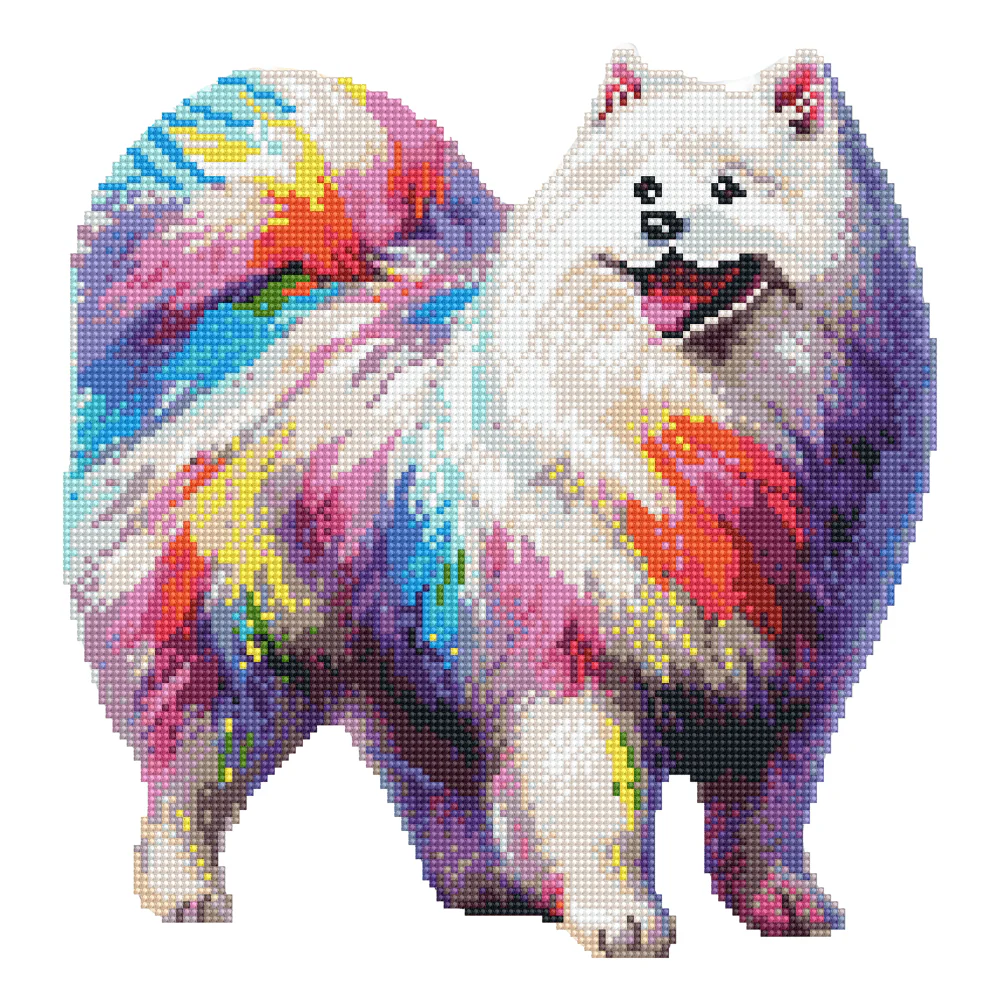 Samoyed Dog - Diamond Painting Kit