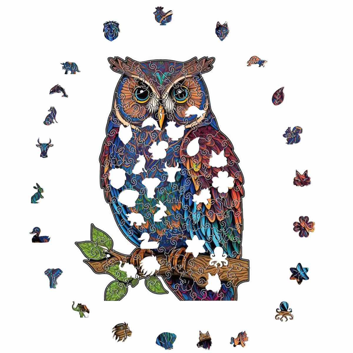 Sage Night Owl - Jigsaw Puzzle