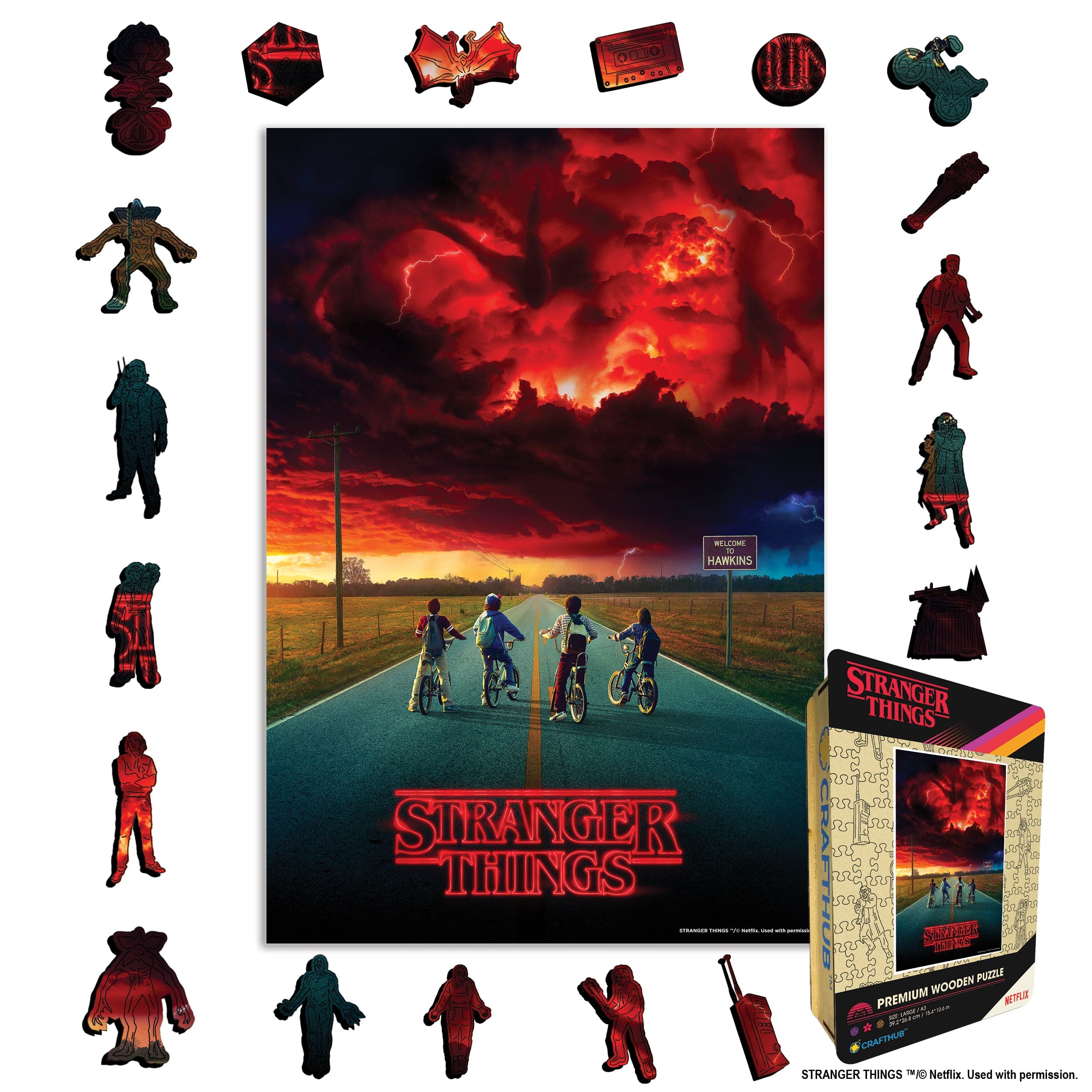 Into the Upside Down - Wooden Jigsaw Puzzle