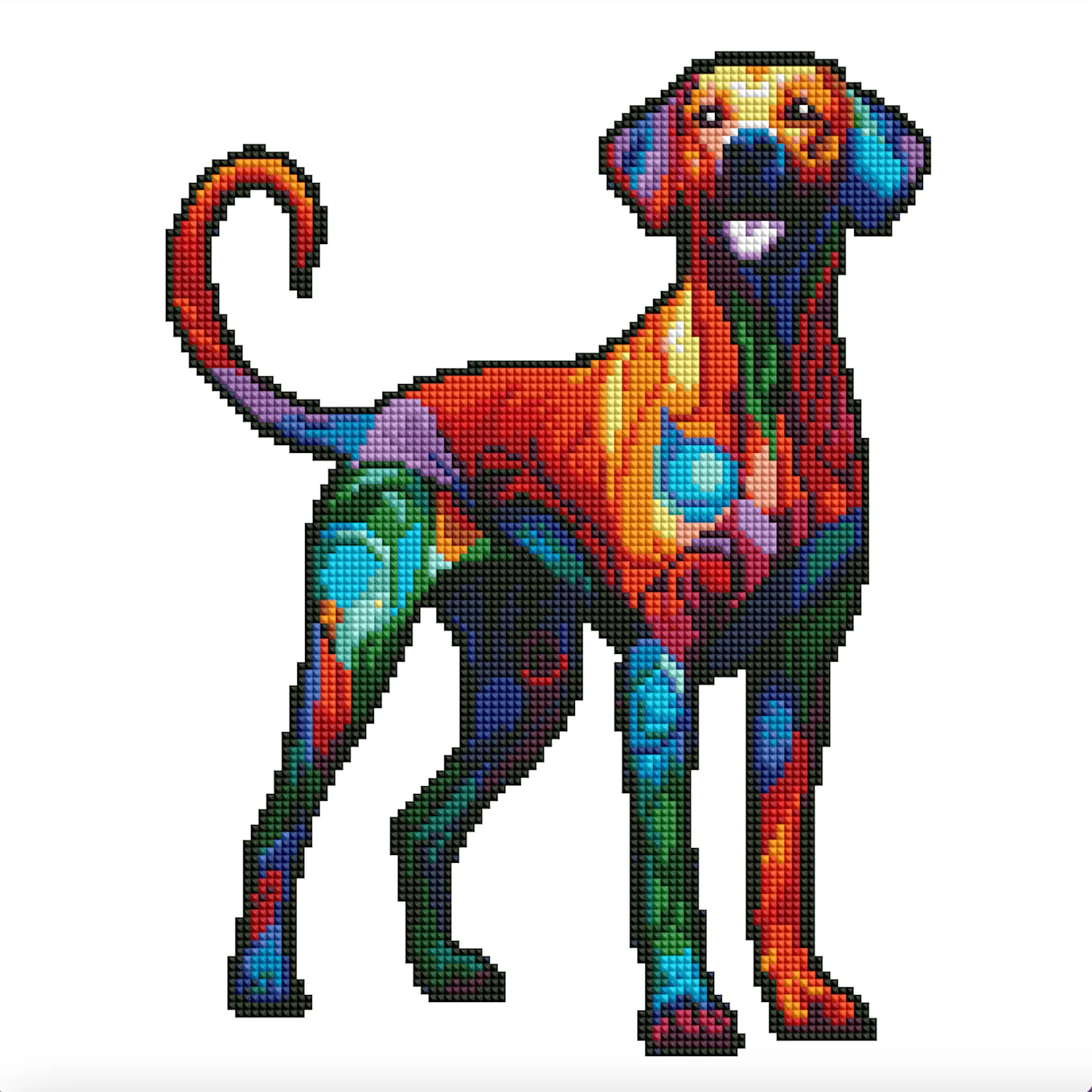 Rhodesian Ridgeback Dog - Diamond Painting Kit