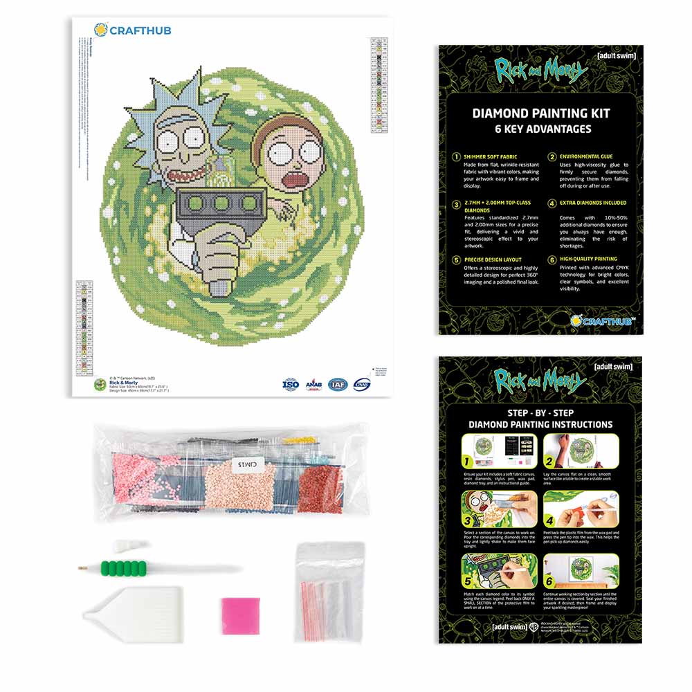 Rick & Morty - Diamond Painting Kit