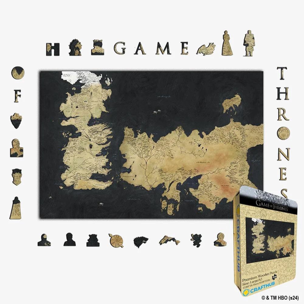 The Westeros Map - Wooden Jigsaw Puzzle