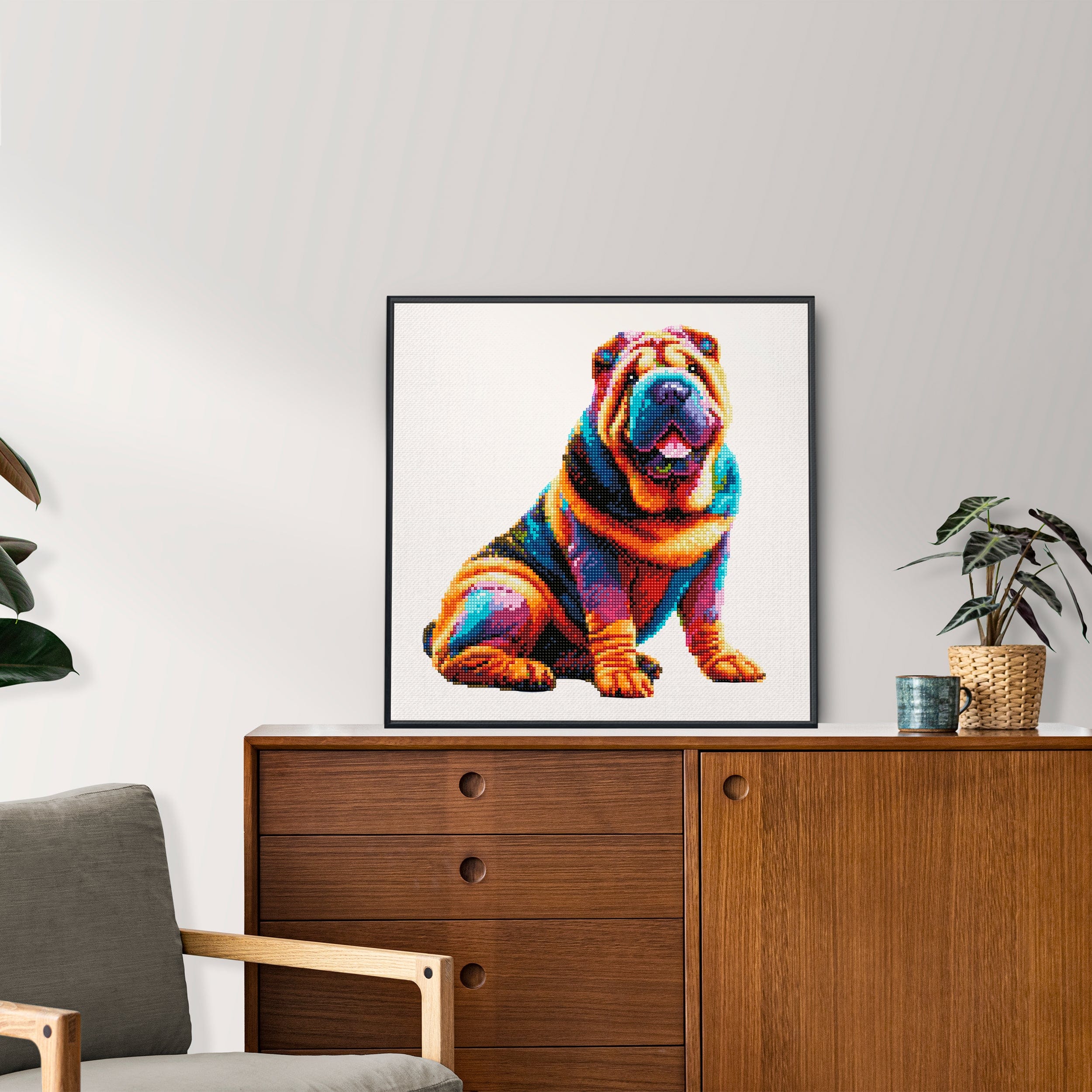 Shar Pei Dog - Diamond Painting Kit