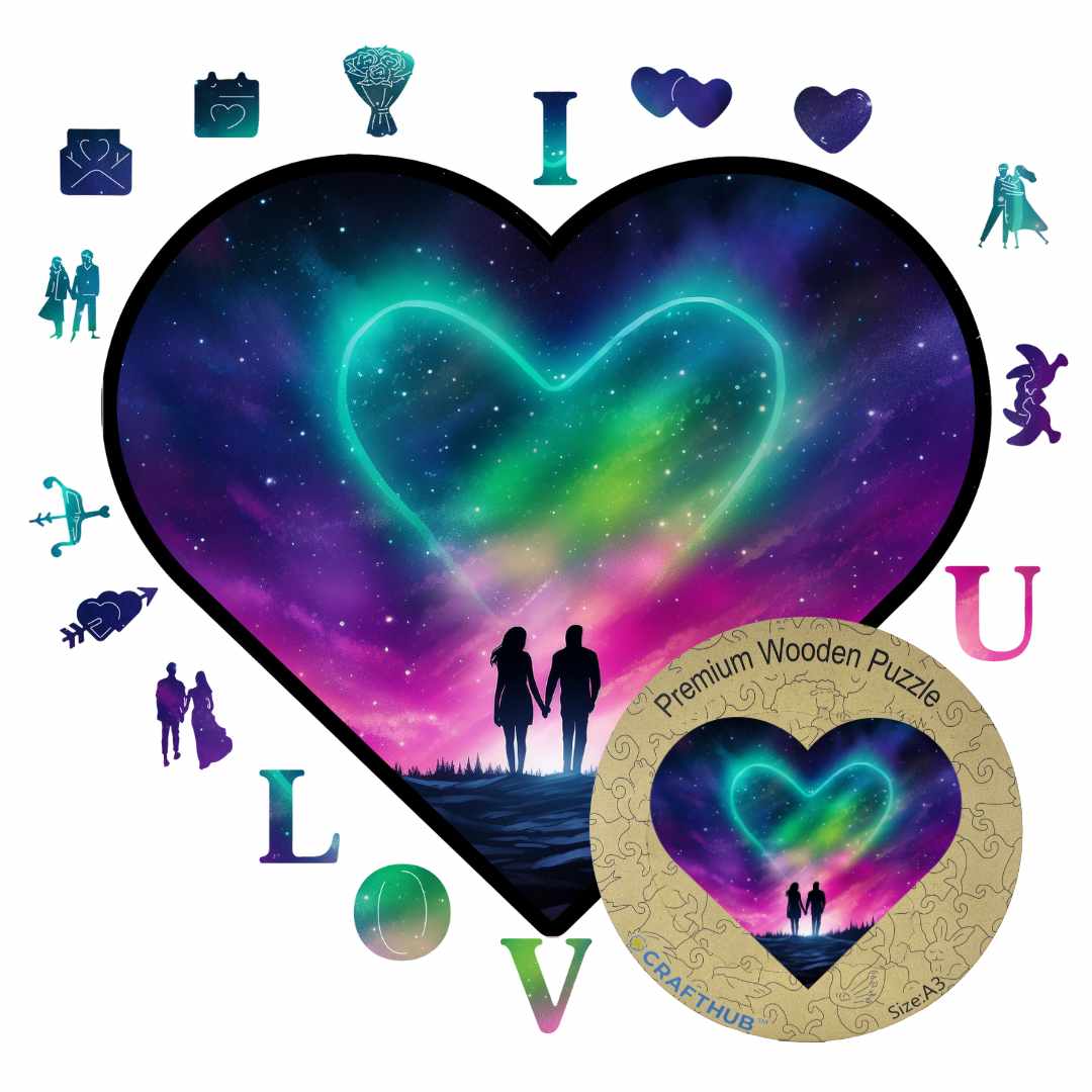 Galaxy of Love - Wooden Jigsaw Puzzle