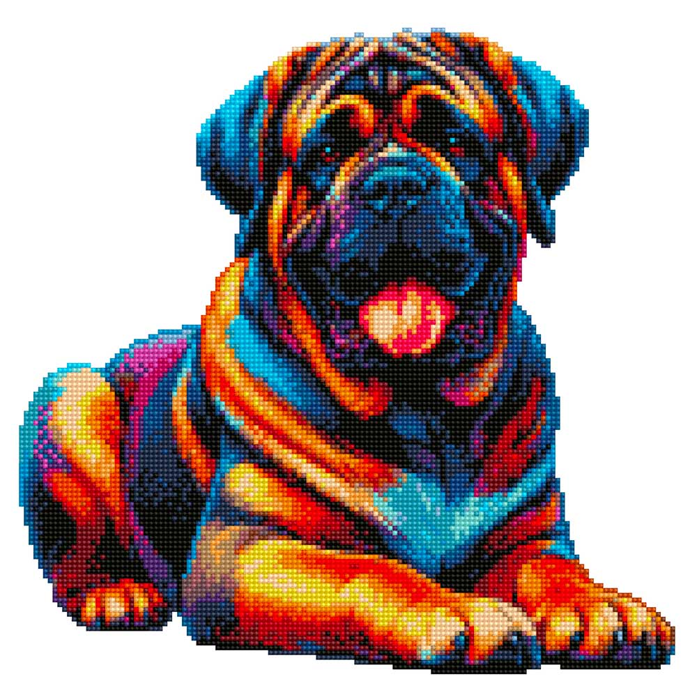 English Mastiff Dog - Diamond Painting Kit