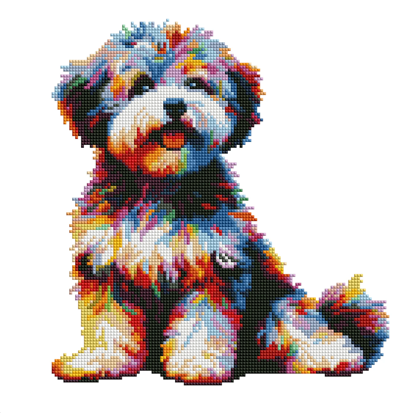 Poochon Dog - Diamond Painting Kit