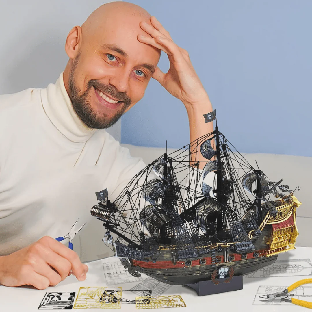 The Queen Anne's Revenge Pirate Ship 3D Watercraft Model