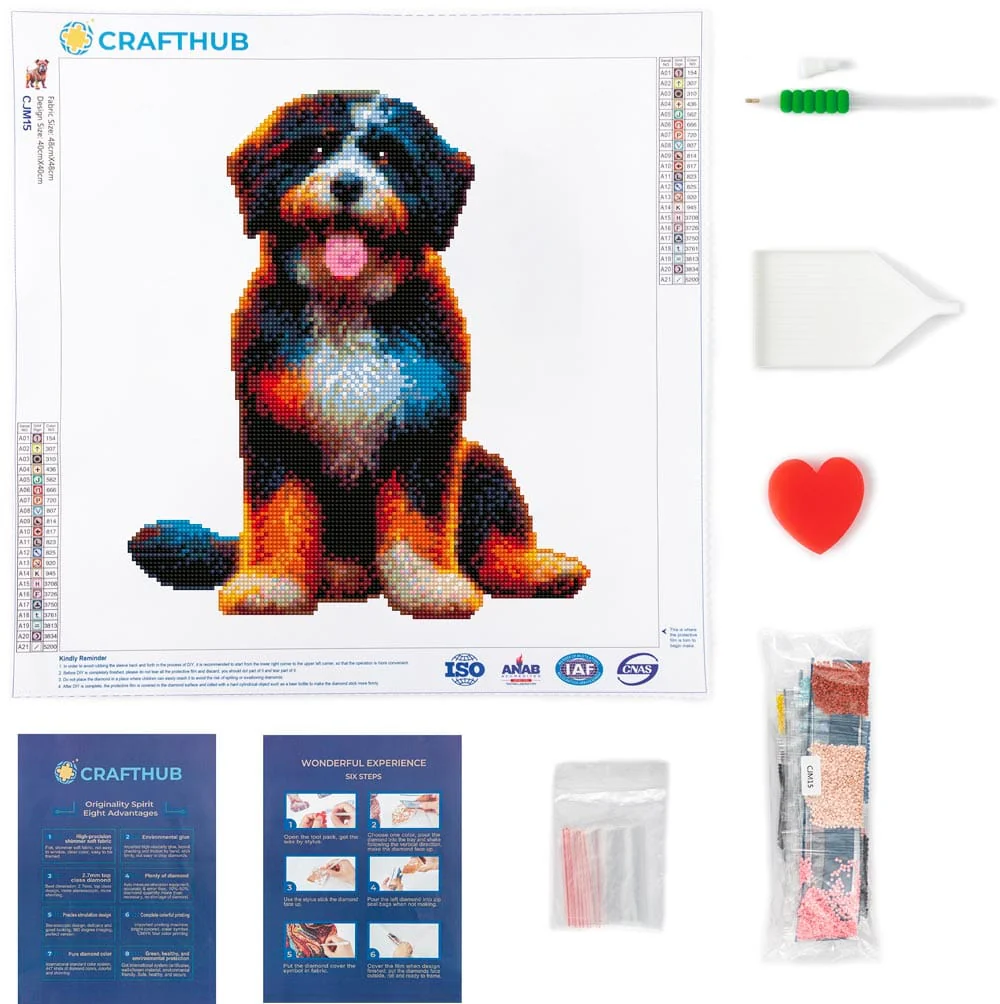 Portuguese Water Dog - Diamond Painting Kit